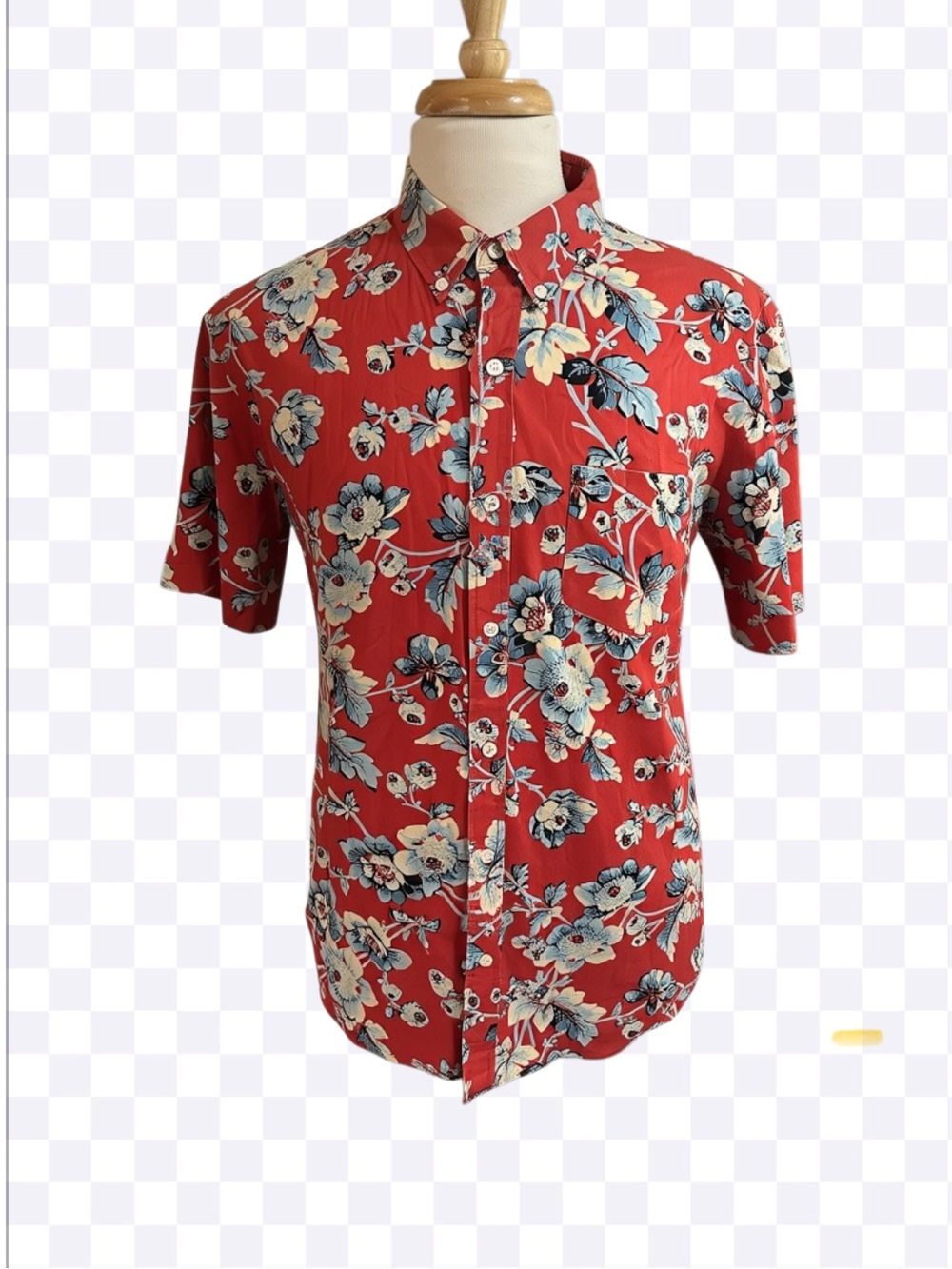 Denim & Supply Ralph Lauren Shirt Men’s Size XL Floral Red Button Up